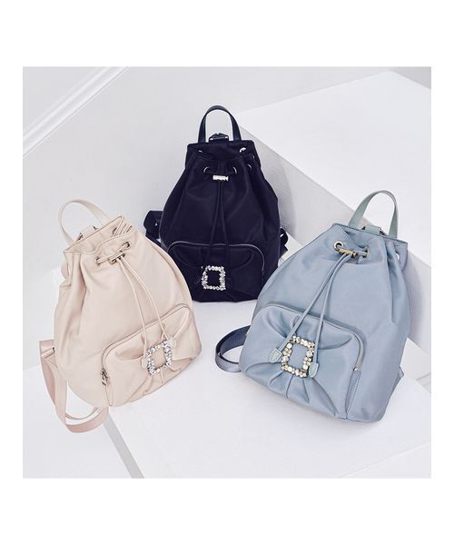 CELFORD(セルフォード)の「ビジュー付きリボンリュック(バックパック/リュック・レディース・ベージュ/ブラック/サックスブルー・F)」の6枚目の写真