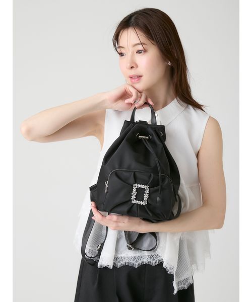 CELFORD(セルフォード)の「ビジュー付きリボンリュック(バックパック/リュック・レディース・ベージュ/ブラック/サックスブルー・F)」の18枚目の写真