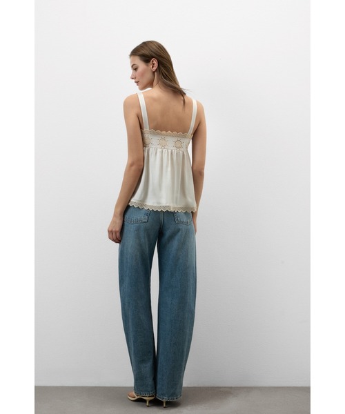 Intimissimi(インティミッシミ)の「Midsummer Dream ビスコースサテン トップ(キャミソール・レディース・ナチュラル/クリーム・S/M/L)」の5枚目の写真