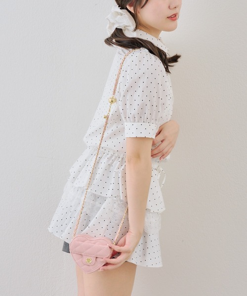 continuer de NICE CLAUP（コンティニューデナイスクラップ）の「裾ティアードミニワンピース（ワンピース・レディース・ブラック/ドット/ストライプ/オフホワイト・FREE）」の17枚目の写真