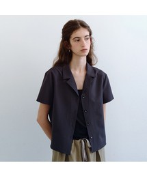 Catherine open collar blouse