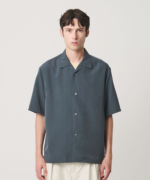 BEAUTY&YOUTH UNITED ARROWS(ビューティーアンドユースユナイテッドアローズ)の「シルキータッチ ナロー オープンカラー シャツ FORM型(シャツ/ブラウス・メンズ・オフホワイト/ダークグレー/ライム・XL/L/M/S)」の21枚目の写真