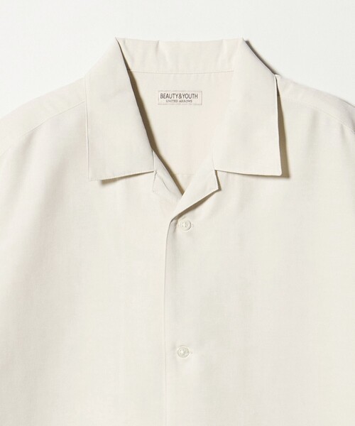 BEAUTY&YOUTH UNITED ARROWS(ビューティーアンドユースユナイテッドアローズ)の「シルキータッチ ナロー オープンカラー シャツ FORM型(シャツ/ブラウス・メンズ・オフホワイト/ダークグレー/ライム・XL/L/M/S)」の10枚目の写真
