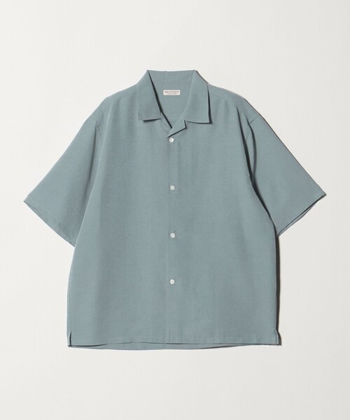 BEAUTY&YOUTH UNITED ARROWS(ビューティーアンドユースユナイテッドアローズ)の「シルキータッチ ナロー オープンカラー シャツ FORM型(シャツ/ブラウス・メンズ・オフホワイト/ダークグレー/ライム・XL/L/M/S)」の8枚目の写真
