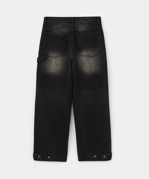 MAISON MINED(メゾンミネド)の「ラギッドカーペンターデニムパンツ ブラック(デニムパンツ・メンズ・その他・SMALL/MEDIUM/LARGE)」の2枚目の写真