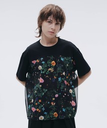 セール】刺繍風プリントプルオーバー（Tシャツ/カットソー