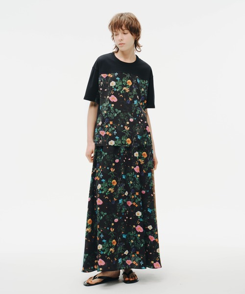 NOISE MAKER(ノイズメーカー)の「ボタニカル切替シアープルオーバー【MADE IN JAPAN】(Tシャツ/カットソー・レディース・ホワイト/ブラック・FREE)」の10枚目の写真