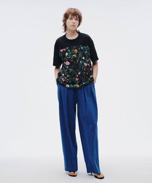 NOISE MAKER(ノイズメーカー)の「ボタニカル切替シアープルオーバー【MADE IN JAPAN】(Tシャツ/カットソー・レディース・ホワイト/ブラック・FREE)」の9枚目の写真