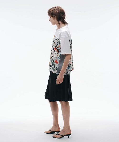 NOISE MAKER(ノイズメーカー)の「ボタニカル切替シアープルオーバー【MADE IN JAPAN】(Tシャツ/カットソー・レディース・ホワイト/ブラック・FREE)」の5枚目の写真