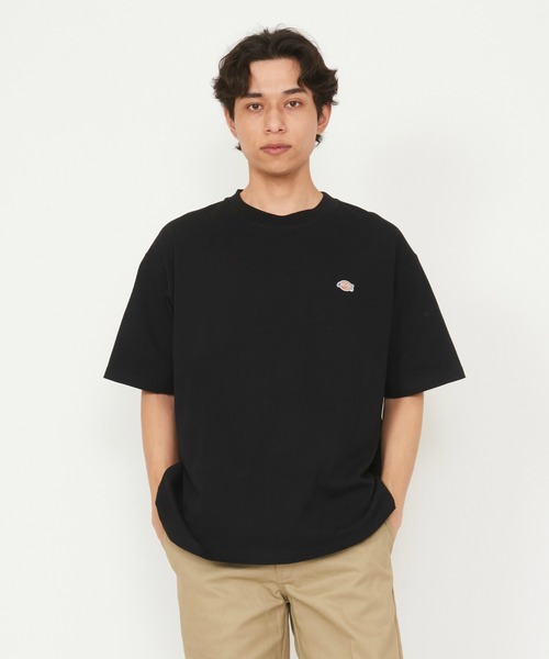 Dickies(ディッキーズ)の「ワッペンTシャツ 半袖(Tシャツ/カットソー・メンズ・グリーン/ブラック/ブルー/ホワイト・MEDIUM/LARGE/X-LARGE)」の1枚目の写真