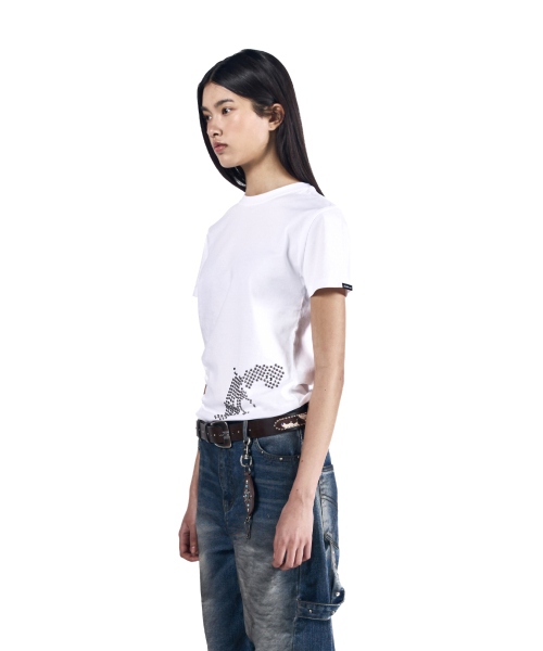 AAKAM(アーカム)の「Studded Pistol Half Top (White)(Tシャツ/カットソー・レディース・その他・1/2/3)」の3枚目の写真