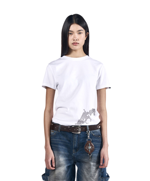 AAKAM(アーカム)の「Studded Pistol Half Top (White)(Tシャツ/カットソー・レディース・その他・1/2/3)」の5枚目の写真