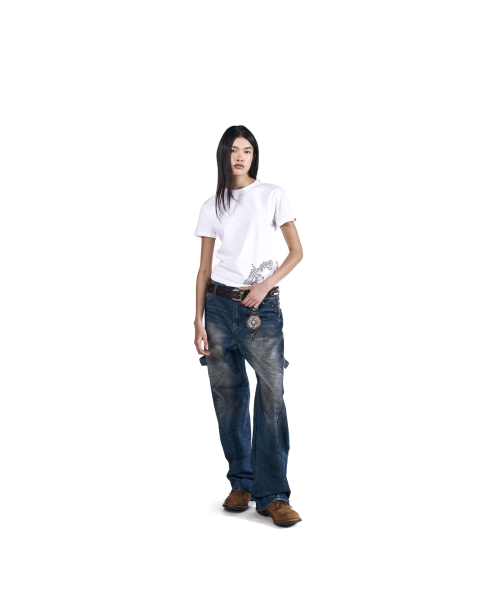 AAKAM(アーカム)の「Studded Pistol Half Top (White)(Tシャツ/カットソー・レディース・その他・1/2/3)」の9枚目の写真