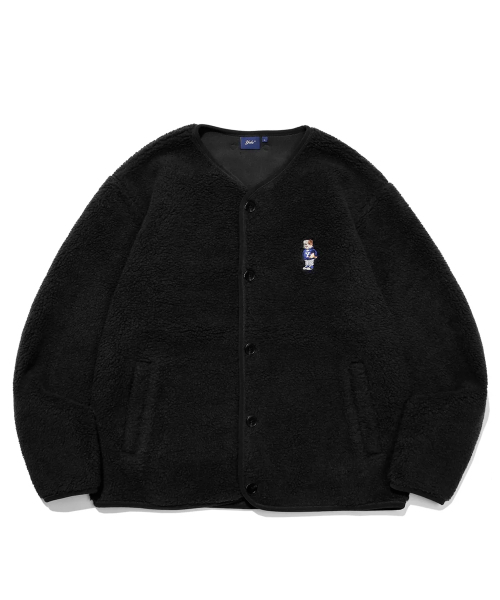 YALE(イェール)の「エンブロイダリーダンカラーリスボアフリースジャケット_ブラック(その他アウター・レディース・その他・WS/SMALL/MEDIUM/LARGE/X-LARGE)」の1枚目の写真