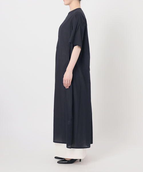 normment（ノーメント）の「【洗える】normment/ノーメント STRIPE JQD SHORT SLEEVE DRESS（ワンピース・レディース・ネイビー/ホワイト・FREE）」の22枚目の写真
