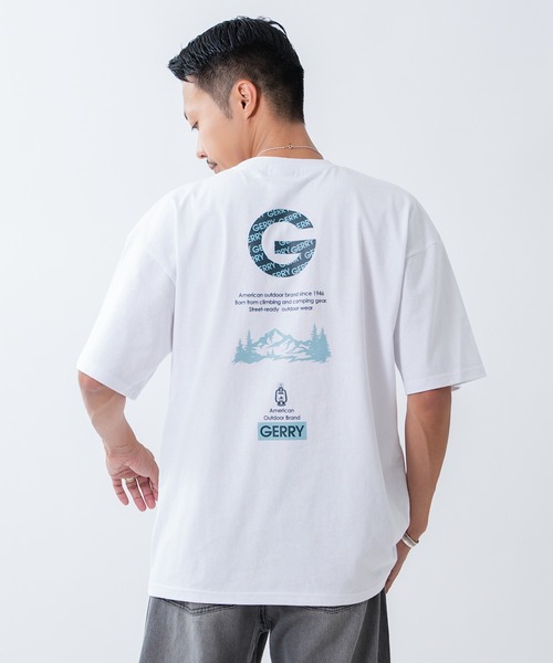 GERRY(ジェリー)の「【GERRY】別注 プリント 半袖Tシャツ(Tシャツ/カットソー・メンズ・ブラック系/グレー系1/ブラック系1/ホワイト/グレー系/ブラック系3/グレー系3/ホワイト系2/レッド系2/ホワイト系1/ホワイト系/カーキ/ブラック/ホワイト系3/ブラック系2/ブラック系4/ホワイト系6/ブラック系6/カーキ系4/カーキ系5/アイボリー系6/ダルブルー系7/ホワイト系7/ホワイト系4/ホワイト系5/ブラック系5/ブラック系7・X-LARGE/LARGE/MEDIUM/SMALL)」の10枚目の写真