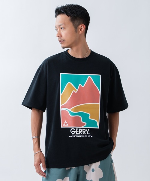 GERRY(ジェリー)の「【GERRY】別注 プリント 半袖Tシャツ(Tシャツ/カットソー・メンズ・ブラック系/グレー系1/ブラック系1/ホワイト/グレー系/ブラック系3/グレー系3/ホワイト系2/レッド系2/ホワイト系1/ホワイト系/カーキ/ブラック/ホワイト系3/ブラック系2/ブラック系4/ホワイト系6/ブラック系6/カーキ系4/カーキ系5/アイボリー系6/ダルブルー系7/ホワイト系7/ホワイト系4/ホワイト系5/ブラック系5/ブラック系7・X-LARGE/LARGE/MEDIUM/SMALL)」の16枚目の写真