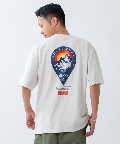 GERRY(ジェリー)の「【GERRY】別注 プリント 半袖Tシャツ(Tシャツ/カットソー・メンズ・ブラック系/グレー系1/ブラック系1/ホワイト/グレー系/ブラック系3/グレー系3/ホワイト系2/レッド系2/ホワイト系1/ホワイト系/カーキ/ブラック/ホワイト系3/ブラック系2/ブラック系4/ホワイト系6/ブラック系6/カーキ系4/カーキ系5/アイボリー系6/ダルブルー系7/ホワイト系7/ホワイト系4/ホワイト系5/ブラック系5/ブラック系7・X-LARGE/LARGE/MEDIUM/SMALL)」の22枚目の写真