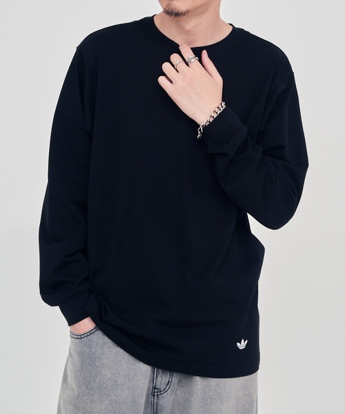 MAISON CLUB(メゾンクラブ)の「【adidas】JP MFY LS T/ジャパン メイドフォーユー 長袖Tシャツ(Tシャツ/カットソー・メンズ・ブラック/ホワイト・L/M/S)」の7枚目の写真