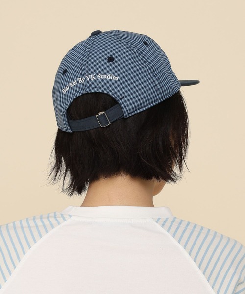 WaiKei(ワイケイ)の「【UNISEX】Wai Kei×ALAND/Aロゴチェックキャップ(キャップ・レディース・ネイビー・FREE)」の12枚目の写真