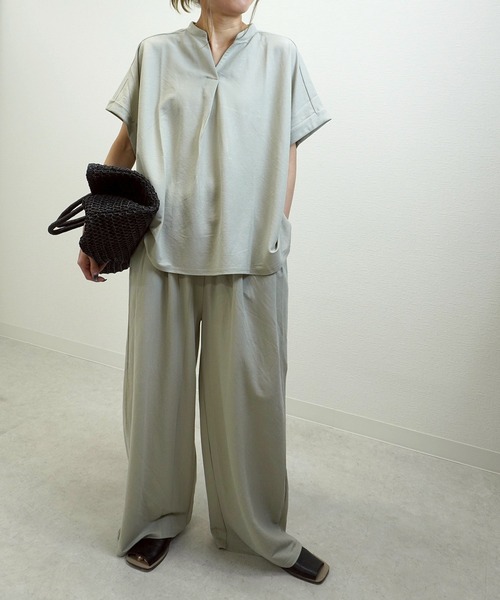 gossara(ゴサラ)の「【楽ちんな履き心地】接触冷感タックパンツ(その他パンツ・レディース・ブラック/グレイッシュベージュ/ブラウン・FREE)」の20枚目の写真