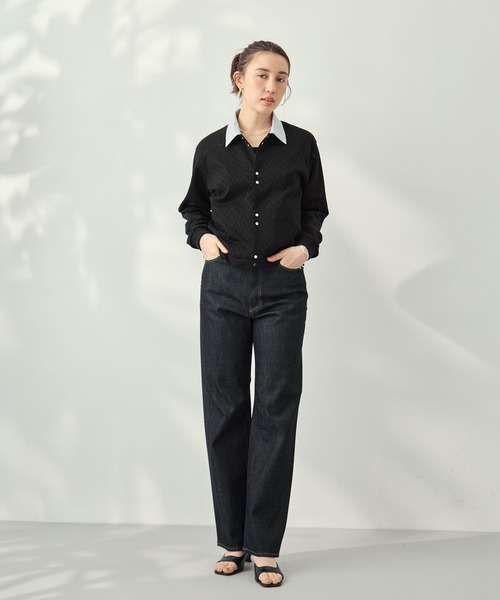 YANUK（ヤヌーク）の「[YANUK/ヤヌーク]LEA (Boys Straight) OWI（デニムパンツ・レディース・ブルー・26/25/24/23）」の8枚目の写真