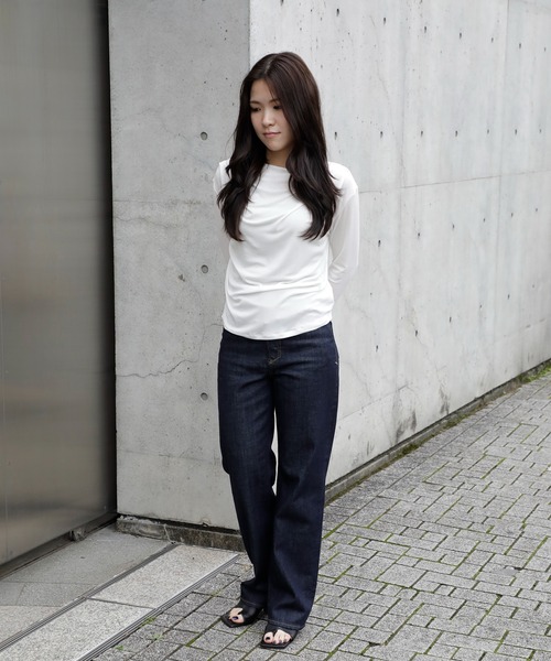 YANUK（ヤヌーク）の「[YANUK/ヤヌーク]LEA (Boys Straight) OWI（デニムパンツ・レディース・ブルー・26/25/24/23）」の16枚目の写真