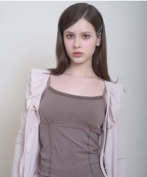 BASIC LACE TANK MOCHA
