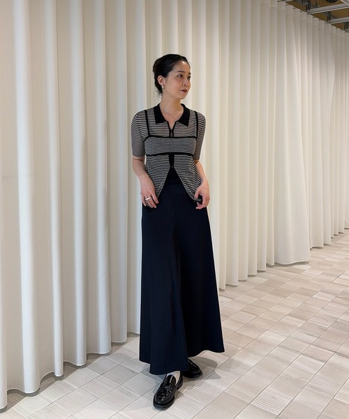 Ameri(アメリ)の「MEDI PUCHI BUSTIER SET KNIT SHIRT(シャツ/ブラウス・レディース・ボルドー/イエロー/ブラック・FREE)」の16枚目の写真
