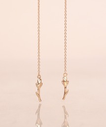 【WEB限定】K18vermeil ローズ アメリカンピアス