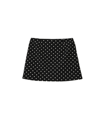 Dot Mini Skirt_ Black