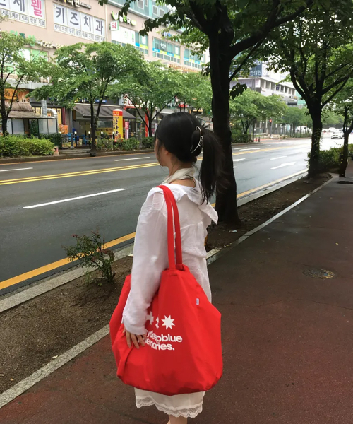 mydeepbluememories(マイディープブルーメモリーズ)の「MM LOGO ECO BAG_Red(エコバッグ/サブバッグ・レディース・レッド・FREE)」の18枚目の写真