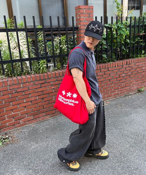 mydeepbluememories(マイディープブルーメモリーズ)の「MM LOGO ECO BAG_Red(エコバッグ/サブバッグ・レディース・レッド・FREE)」の15枚目の写真