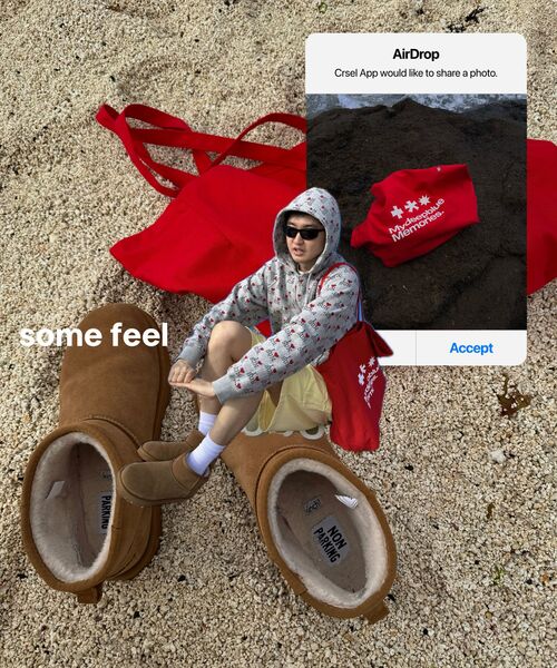 mydeepbluememories(マイディープブルーメモリーズ)の「MM LOGO ECO BAG_Red(エコバッグ/サブバッグ・レディース・レッド・FREE)」の9枚目の写真
