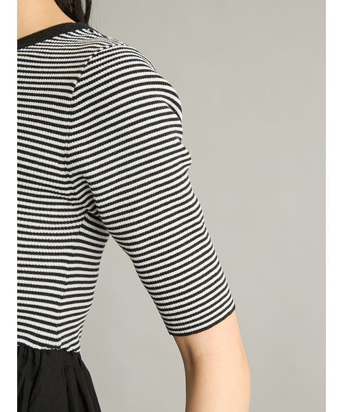 Mila Owen（ミラオーウェン）の「【ウォッシャブル】2wayペプラムリブニットドッキングトップス（Tシャツ/カットソー・レディース・ブラック/その他/ホワイト・0/1）」の13枚目の写真