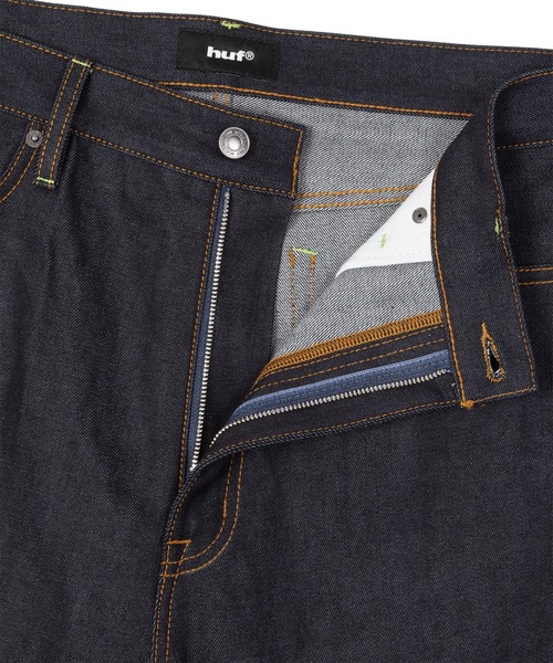 HUF（ハフ）の「EXPRESSION DENIM BAGGY SHORT（デニムパンツ・メンズ・ネイビー/ホワイト・34/28/30/32）」の16枚目の写真