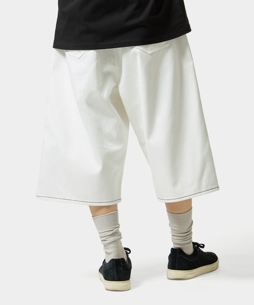 HUF（ハフ）の「EXPRESSION DENIM BAGGY SHORT（デニムパンツ・メンズ・ネイビー/ホワイト・34/28/30/32）」の20枚目の写真