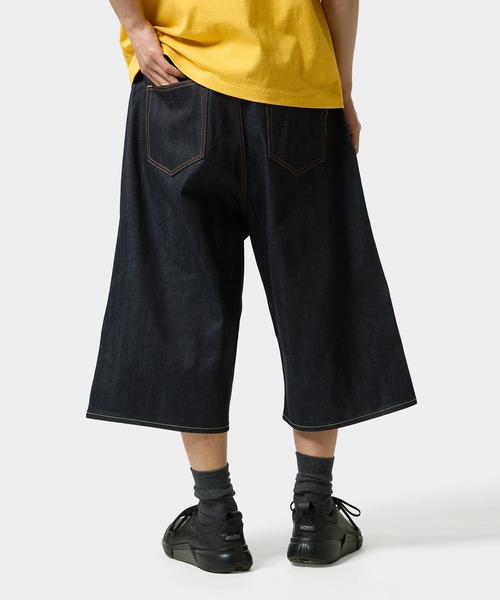 HUF（ハフ）の「EXPRESSION DENIM BAGGY SHORT（デニムパンツ・メンズ・ネイビー/ホワイト・34/28/30/32）」の22枚目の写真