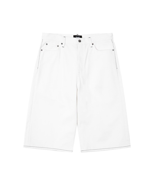 HUF（ハフ）の「EXPRESSION DENIM BAGGY SHORT（デニムパンツ・メンズ・ネイビー/ホワイト・34/28/30/32）」の10枚目の写真