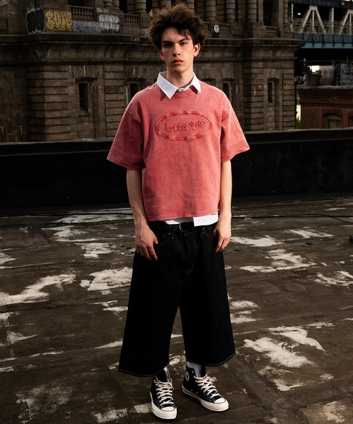 HUF（ハフ）の「EXPRESSION DENIM BAGGY SHORT（デニムパンツ・メンズ・ネイビー/ホワイト・34/28/30/32）」の6枚目の写真
