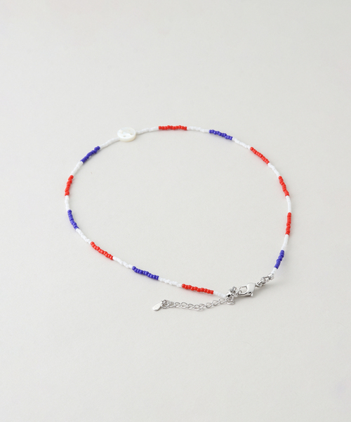 IENA LA BOUCLE(イエナラブークル)の「STEEN スティン tricolor smile ネックレス 26SS-13(ネックレス・レディース・レッド・FREE)」の3枚目の写真