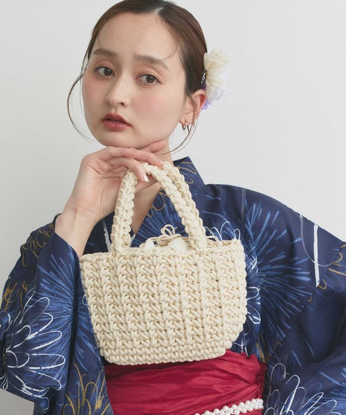 日本未入荷　新品　ALDO 大人気　巾着型かごバッグ 2way 値下げ 巾着セット ミニカゴバッグ（かごバッグ）｜ad thie（アドティエ）の