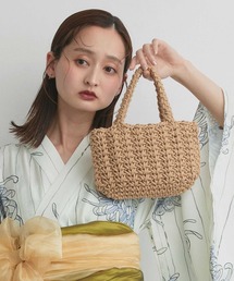 ad thie（アドティエ）の「巾着セット ミニカゴバッグ（かごバッグ）」