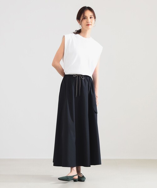 Demi-Luxe BEAMS（デミルクス ビームス）の「サイドポケット サーキュラー スカート（スカート・レディース・ネイビー/ホワイト系その他5・38/36）」の9枚目の写真
