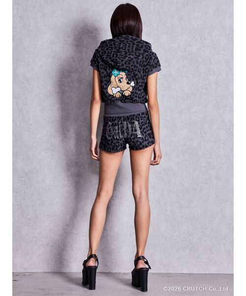 GYDA（ジェイダ）の「GYDA×GALFY leopard pileパーカー【セットアップ着用可能】（パーカー・レディース・ブラック/ピンク/ベージュ・FREE）」の14枚目の写真