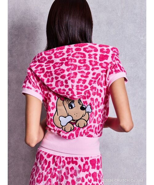 GYDA（ジェイダ）の「GYDA×GALFY leopard pileパーカー【セットアップ着用可能】（パーカー・レディース・ブラック/ピンク/ベージュ・FREE）」の18枚目の写真