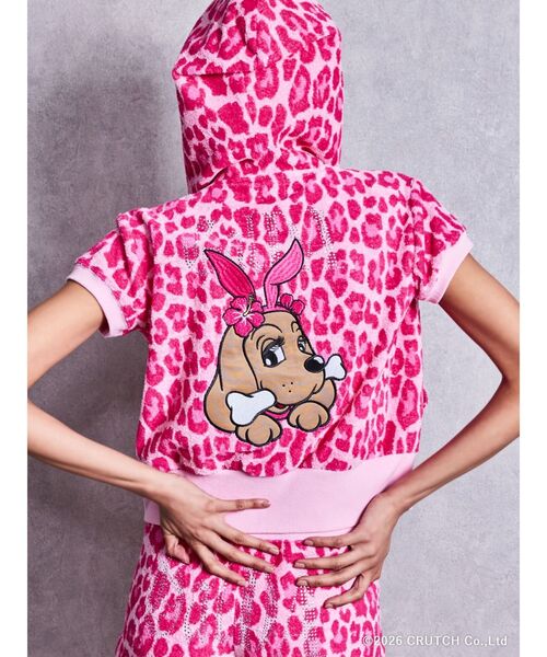 GYDA（ジェイダ）の「GYDA×GALFY leopard pileパーカー【セットアップ着用可能】（パーカー・レディース・ブラック/ピンク/ベージュ・FREE）」の19枚目の写真
