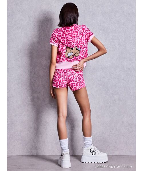 GYDA（ジェイダ）の「GYDA×GALFY leopard pileパーカー【セットアップ着用可能】（パーカー・レディース・ブラック/ピンク/ベージュ・FREE）」の22枚目の写真