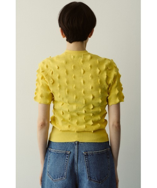 HeRIN.CYE(ヘリンドットサイ)の「Pocopoco knit cardigan / ポコポコニットトップ(ニット/セーター・レディース・レッド/ブラック/イエロー・FREE)」の19枚目の写真