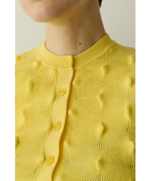 HeRIN.CYE(ヘリンドットサイ)の「Pocopoco knit cardigan / ポコポコニットトップ(ニット/セーター・レディース・レッド/ブラック/イエロー・FREE)」の20枚目の写真